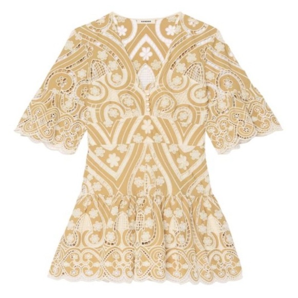 New Sandro Lace Mini Dress (FR 36) - Picture 3 of 6